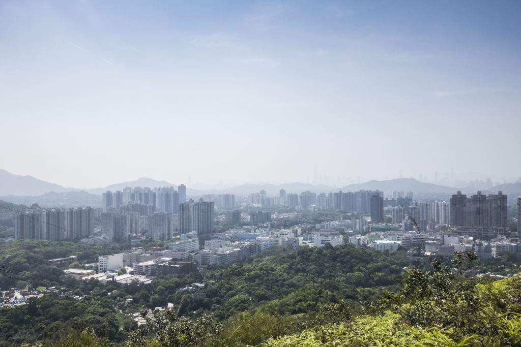 龍山可以俯瞰整個上水、粉嶺、聯和墟三市鎮的全景